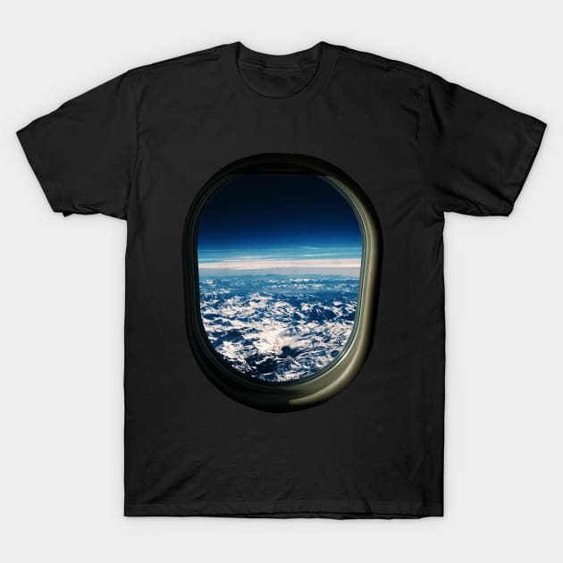 The world through the window from plane T-Shirt by SIM1